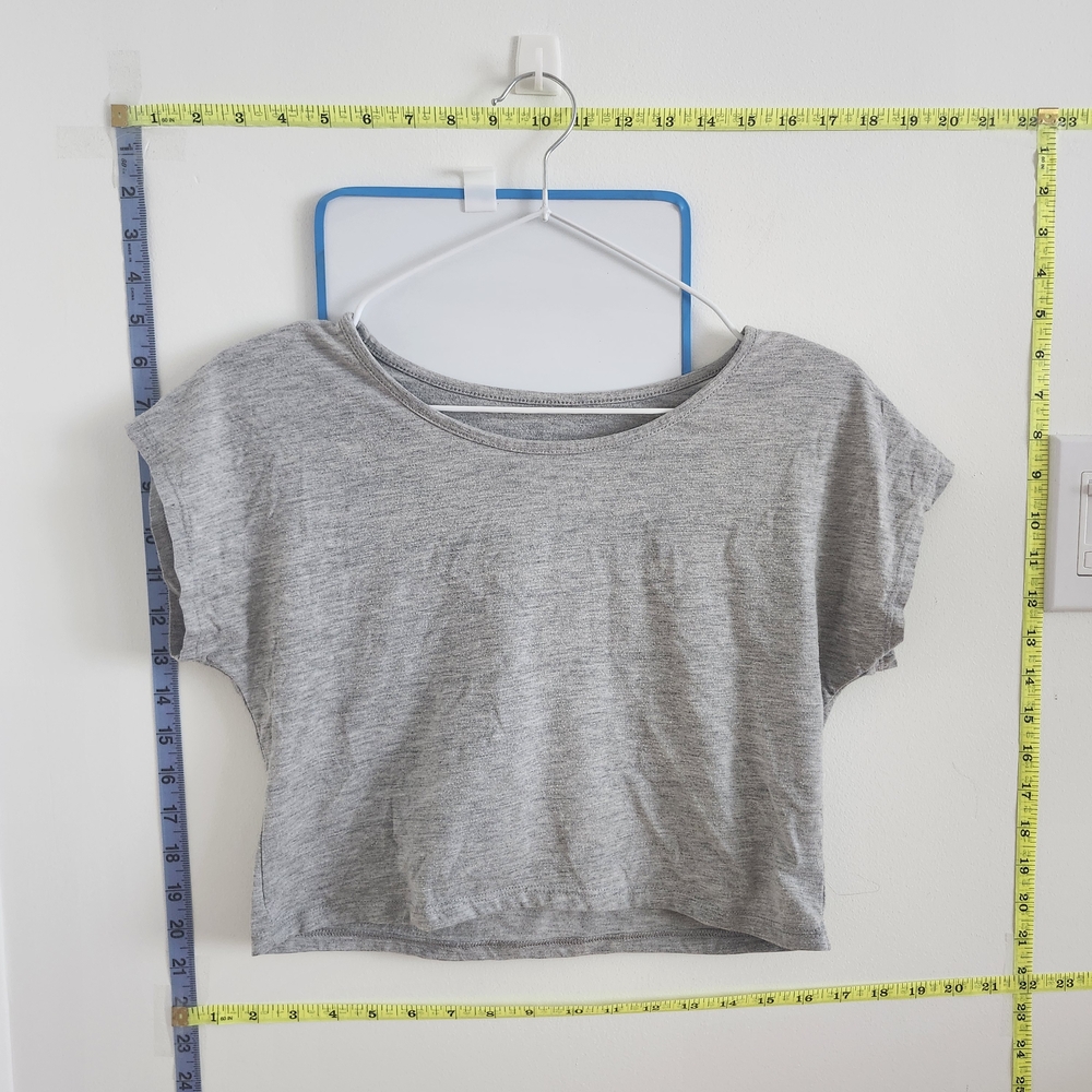Gray Women's Crop Tee